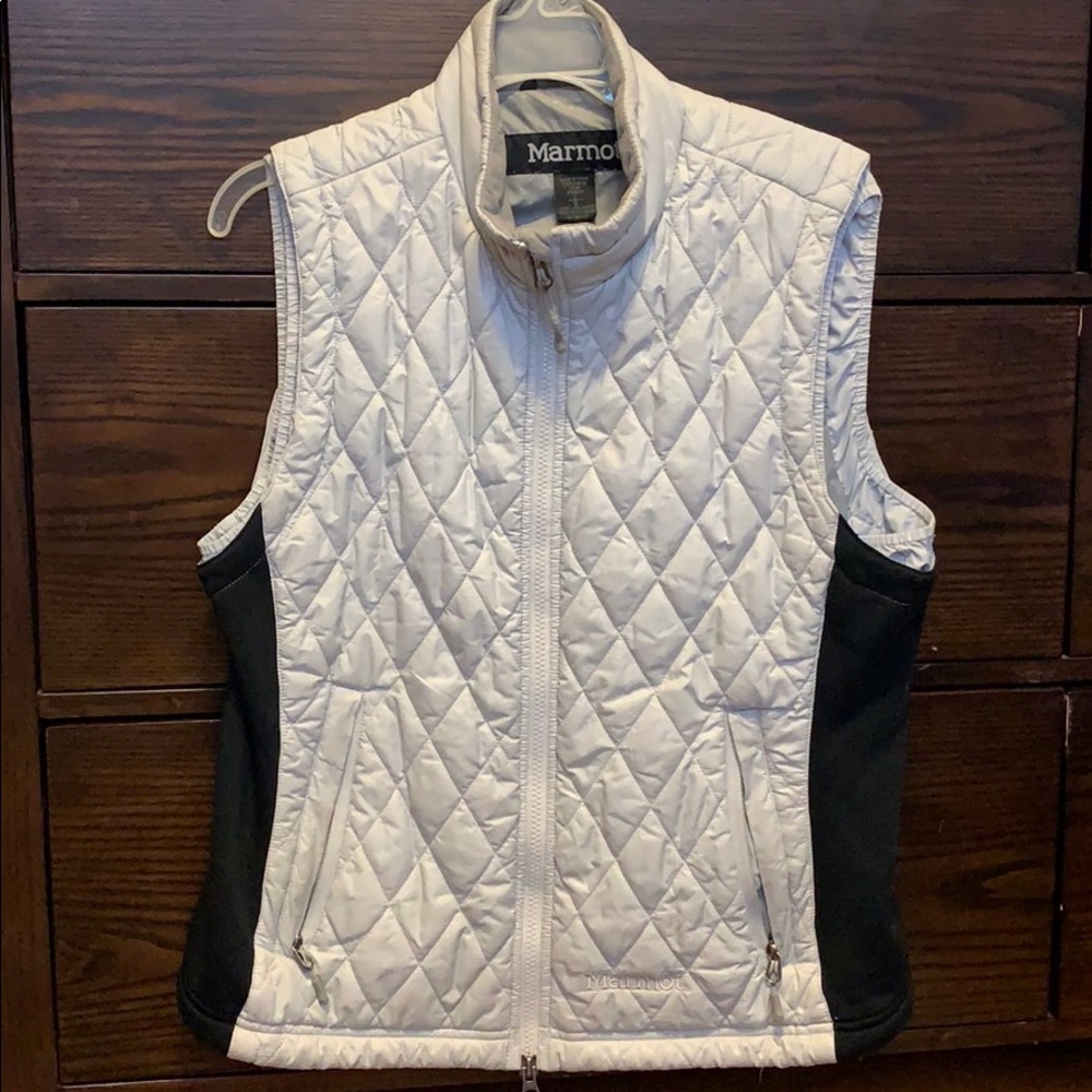 Marmot light grey windbreaker jacket